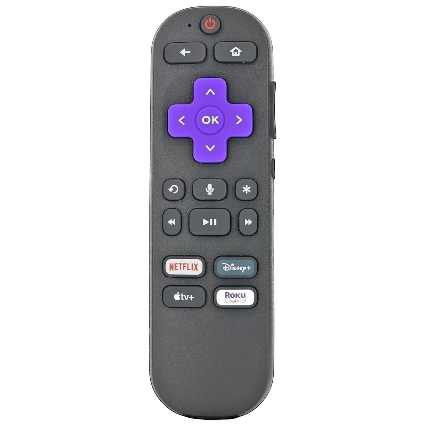 Substitute for Roku 1 Streaming Stick Remote Control [RRGZ1, NO GAMING KEYS / HEADPHONE JACK]