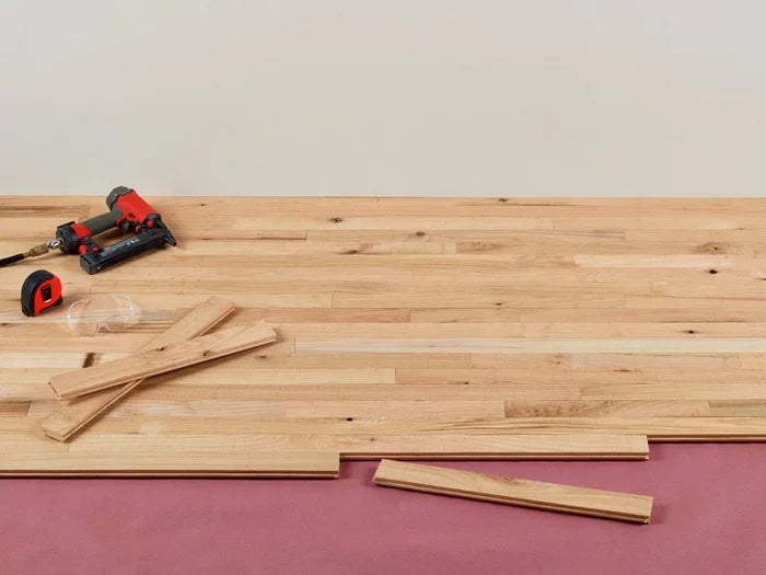 Unfinished solid 3/4" Red Oak Hardwood Flooring # 1 COM Grade- Various widths available to 8" wide