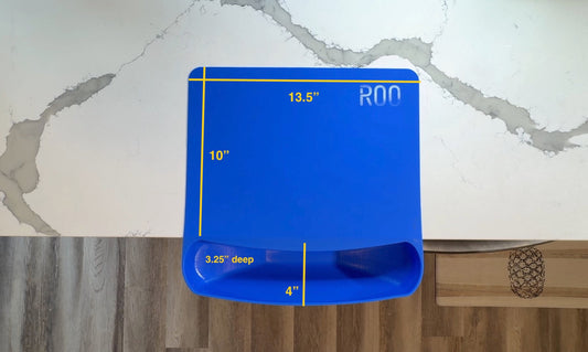 ROO - the unique Silicone Cutting Board Mat with a Scrap Pouch