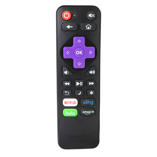 Anderic RRLC18 Replacement TV Remote Control for Sharp, Hisense, Proscan RokuOS TV's | No programming