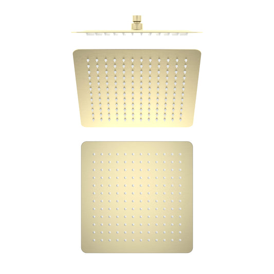 Quadra 12" Metal Rain Shower Head 2mm Ultra Thin Profile