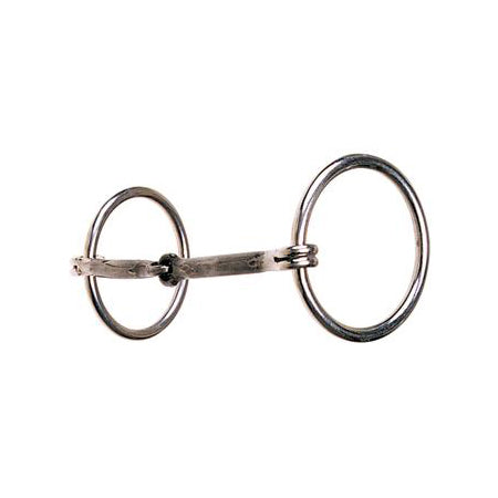 REINSMAN 102 MEDIUM RINGS – 3/8″ SMOOTH SWEET IRON SNAFFLE