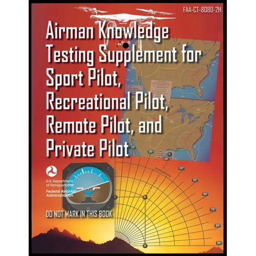 Airman Knowledge Testing Supplement for Sport Pilot, Recreational Pilot, Remote Pilot, and Private Pilot: Faa-Ct-8080-2h