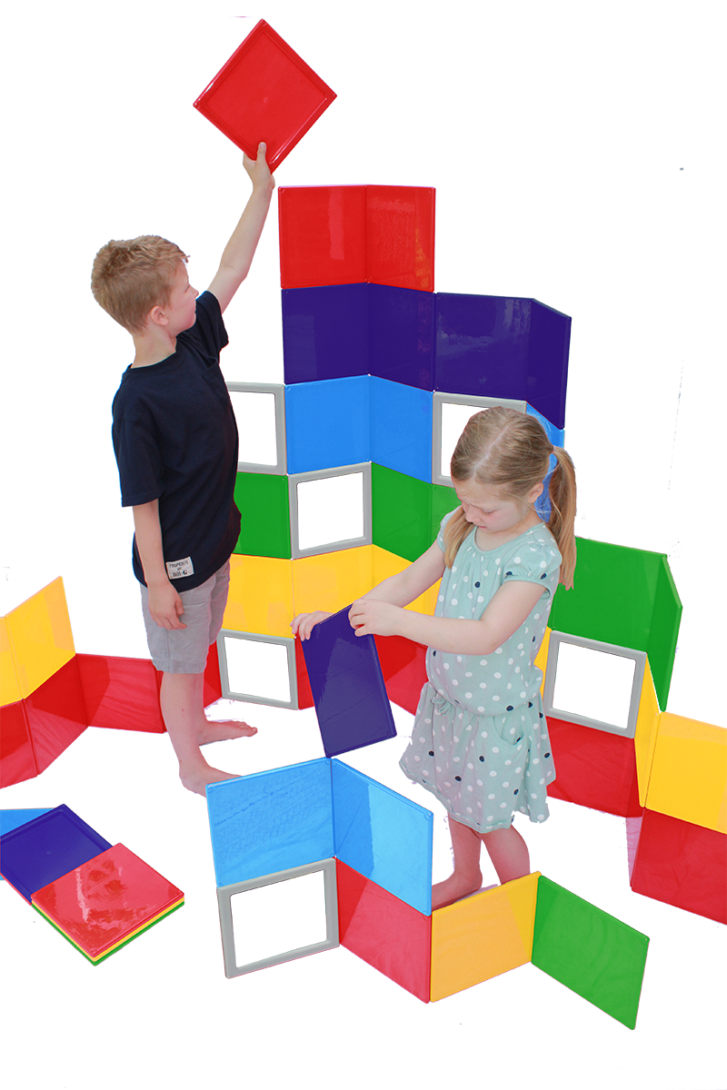 Rainbow Solids 76 pc School/Small Exhibit set