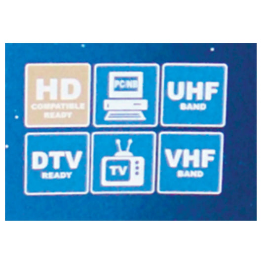 Naxa Ultra-Thin Flat Panel Style Powered Antenna For HDTV and ATSC Digital TV (NAA-306)
