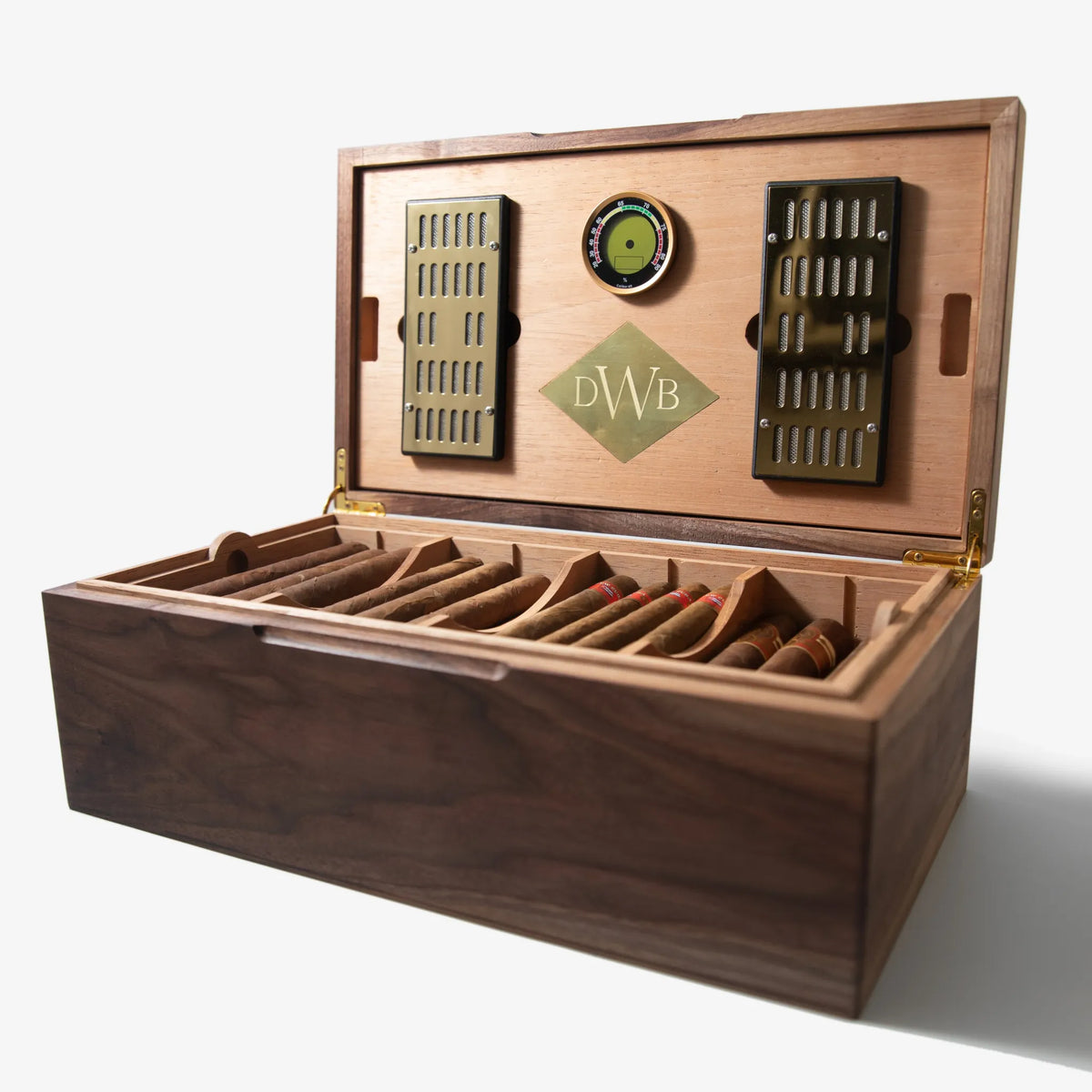 Cigar Humidor - Black Walnut with Spanish Cedar Lining - 80 Capacity - 🆕 New Arrivals, All Products, Products from Red Ridge Woodworking, 🏡 Home + Garden - Little Red General Store