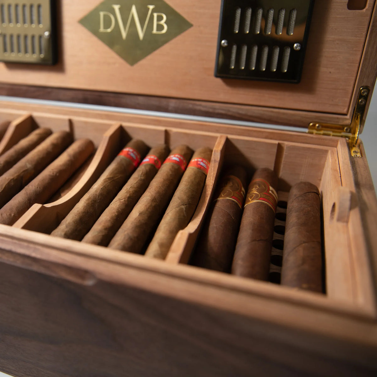 Cigar Humidor - Black Walnut with Spanish Cedar Lining - 80 Capacity - 🆕 New Arrivals, All Products, Products from Red Ridge Woodworking, 🏡 Home + Garden - Little Red General Store