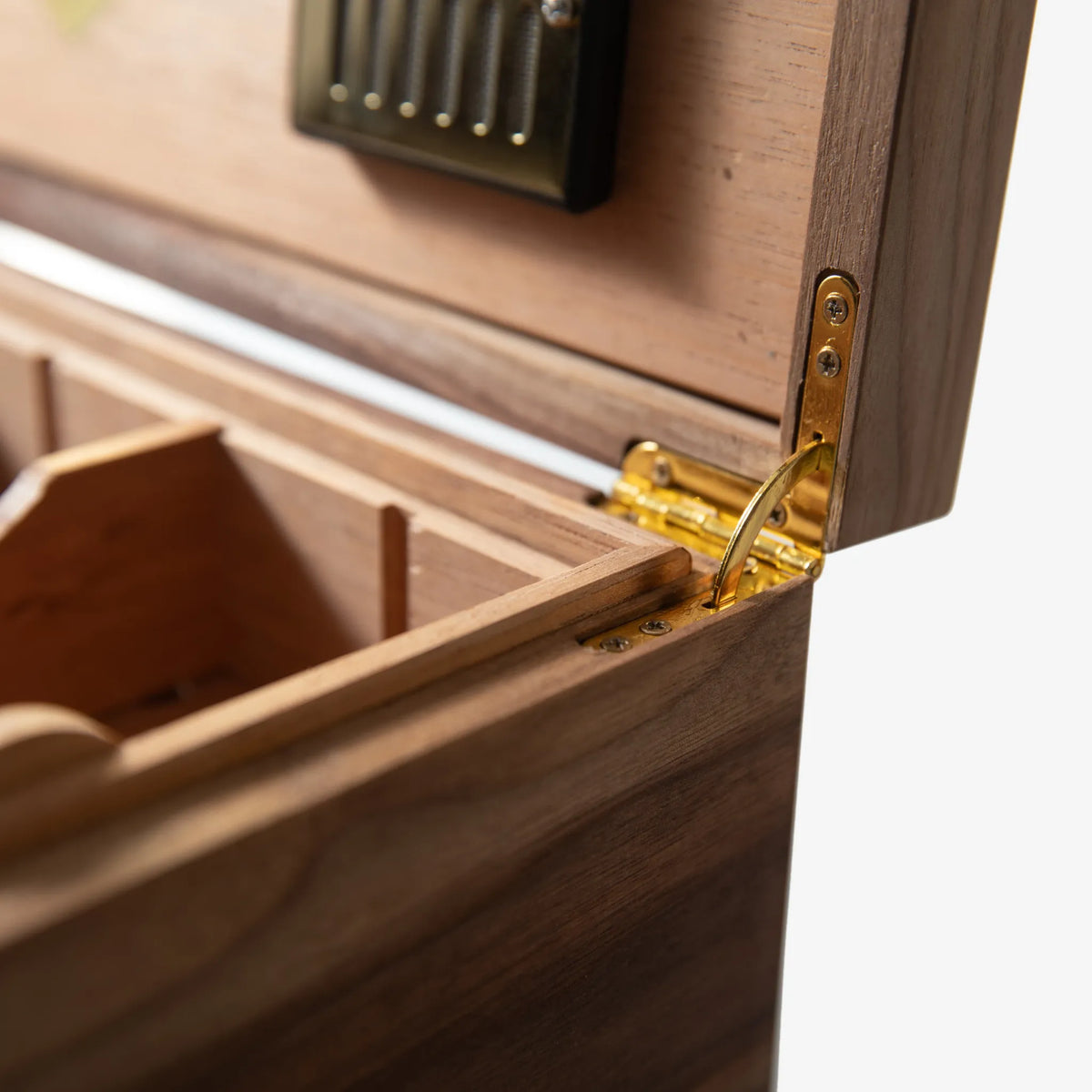 Cigar Humidor - Black Walnut with Spanish Cedar Lining - 80 Capacity - 🆕 New Arrivals, All Products, Products from Red Ridge Woodworking, 🏡 Home + Garden - Little Red General Store