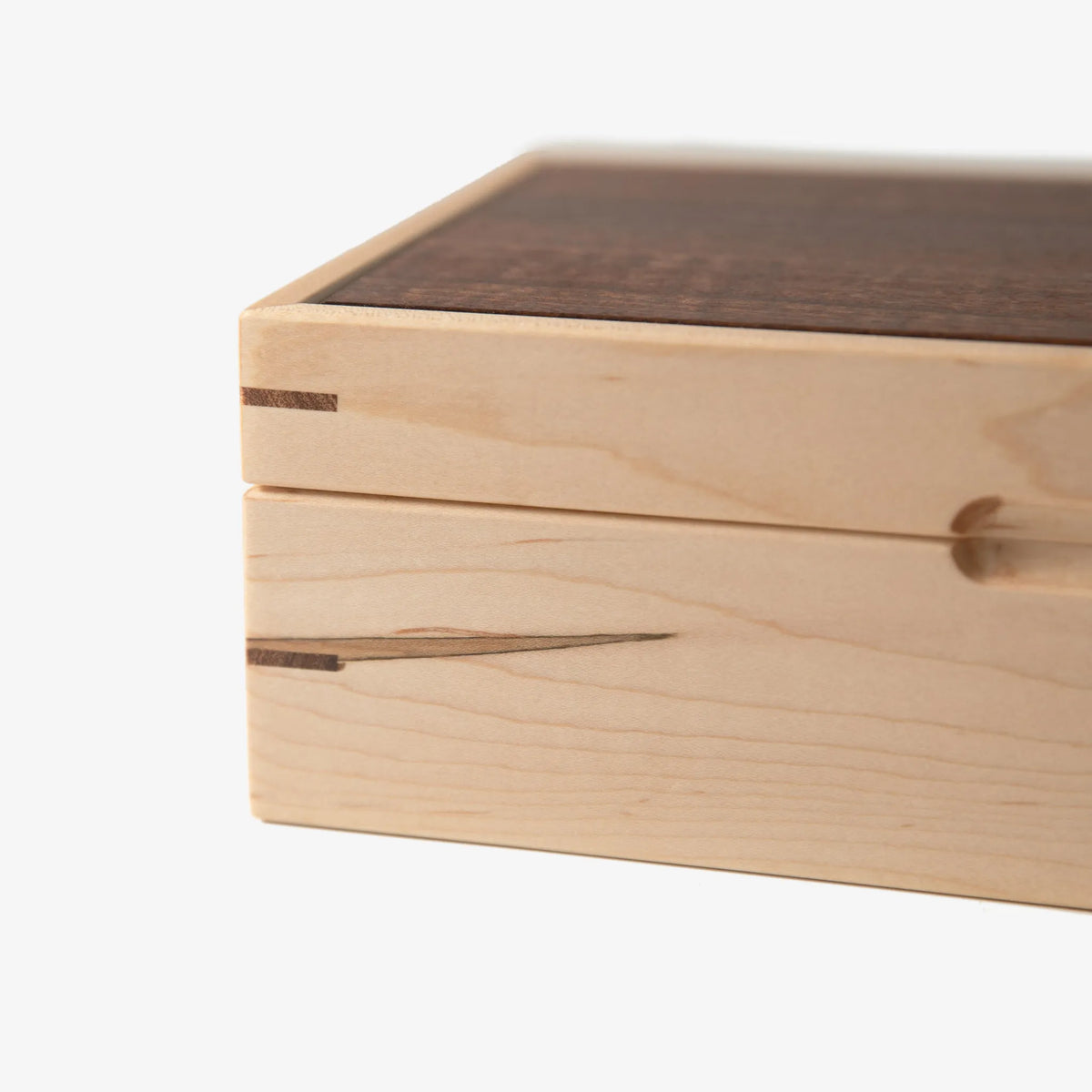 Watch Box - Curly Maple and Sapele Mahogany - 8 Watch Compartments - 🆕 New Arrivals, All Products, Products from Red Ridge Woodworking, 💄 Health + Beauty - Little Red General Store