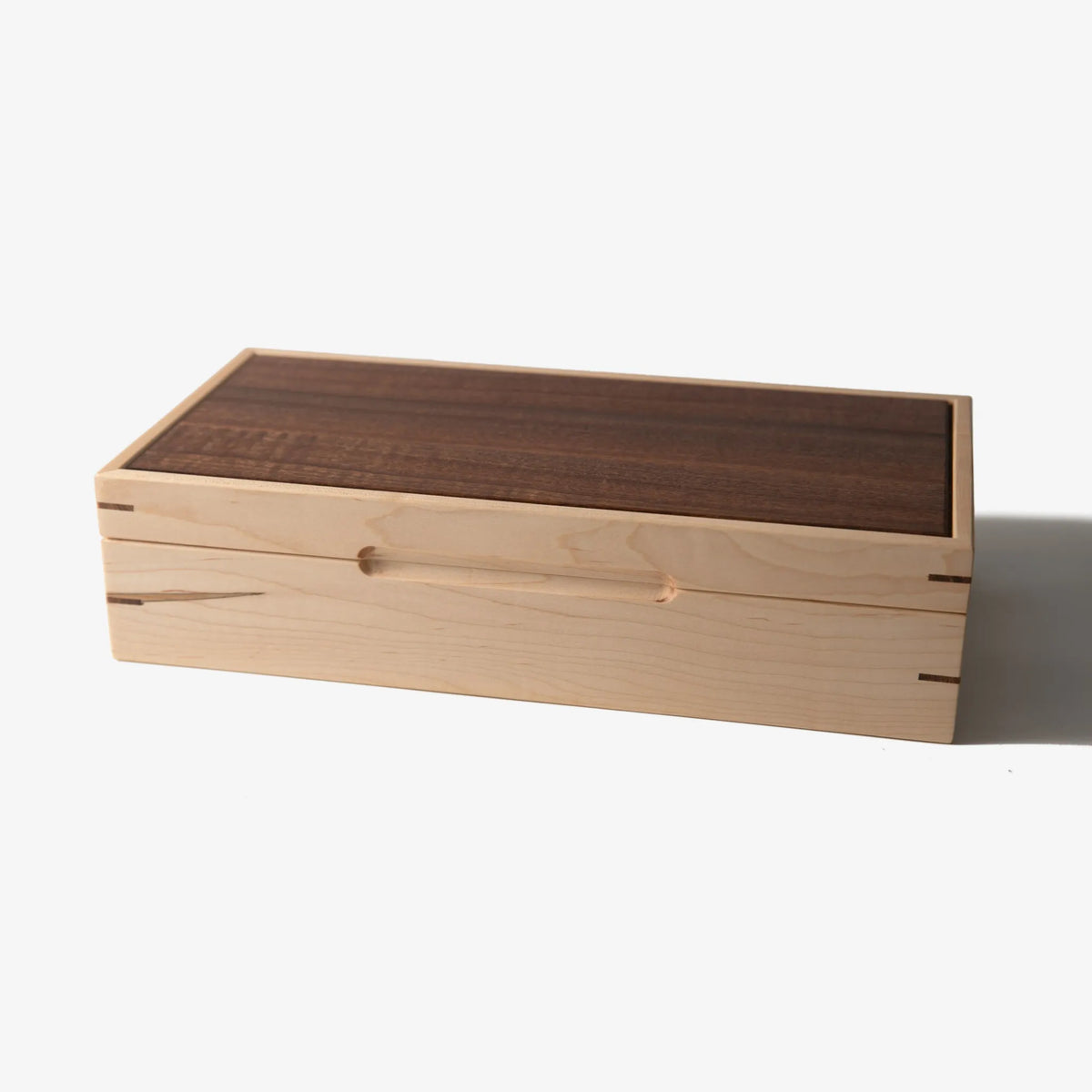 Watch Box - Curly Maple and Sapele Mahogany - 8 Watch Compartments - 🆕 New Arrivals, All Products, Products from Red Ridge Woodworking, 💄 Health + Beauty - Little Red General Store