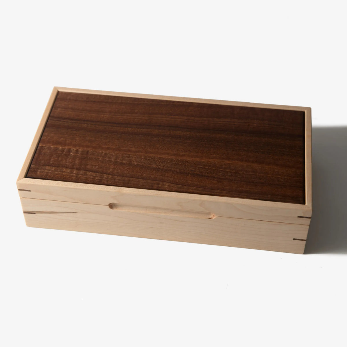 Watch Box - Curly Maple and Sapele Mahogany - 8 Watch Compartments - 🆕 New Arrivals, All Products, Products from Red Ridge Woodworking, 💄 Health + Beauty - Little Red General Store