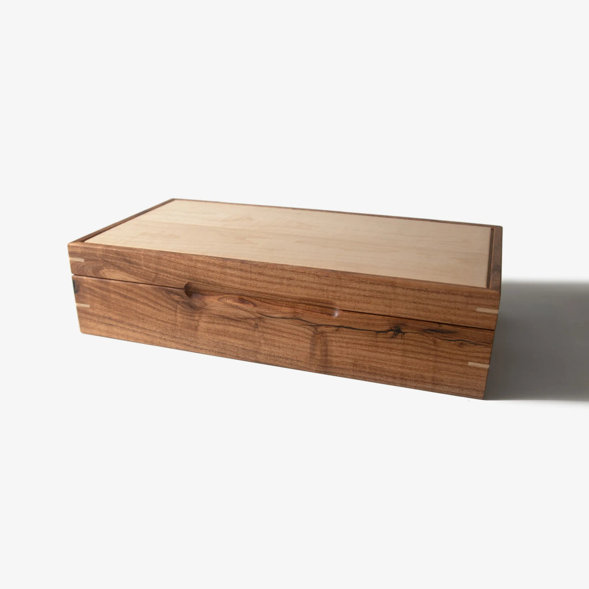 Watch Box - Desert Mesquite and Curly Maple - 8 Watch Compartments - 🆕 New Arrivals, All Products, Products from Red Ridge Woodworking, 💄 Health + Beauty - Little Red General Store