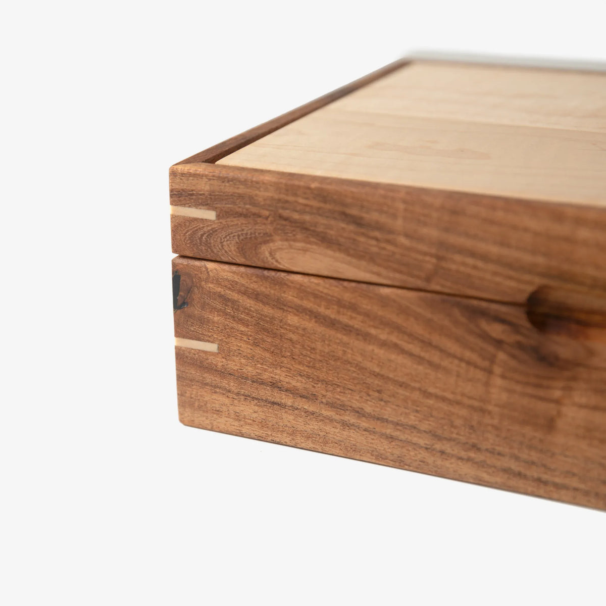 Watch Box - Desert Mesquite and Curly Maple - 8 Watch Compartments - 🆕 New Arrivals, All Products, Products from Red Ridge Woodworking, 💄 Health + Beauty - Little Red General Store