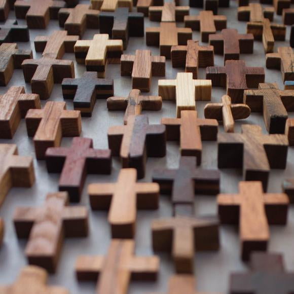 Handmade Wooden Pocket Crosses