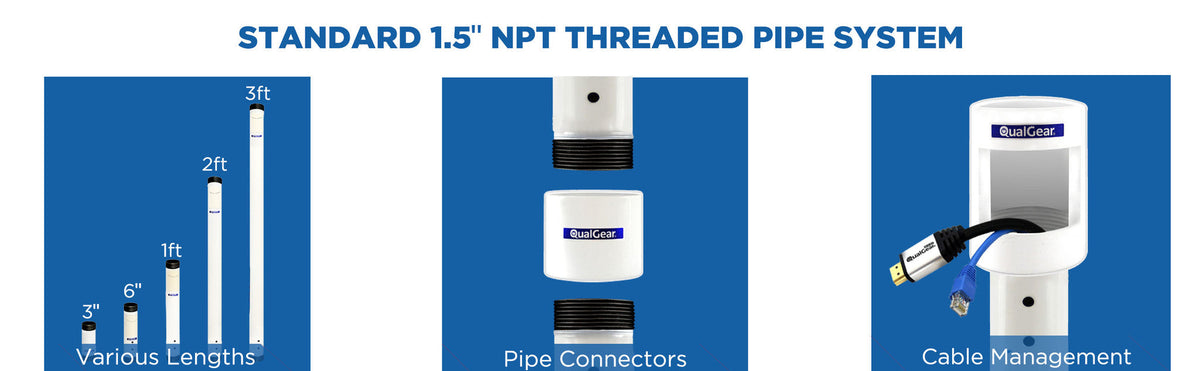 QualGear Pro-AV Truss Ceiling Adapter, QG-PRO-PM-TCA-B