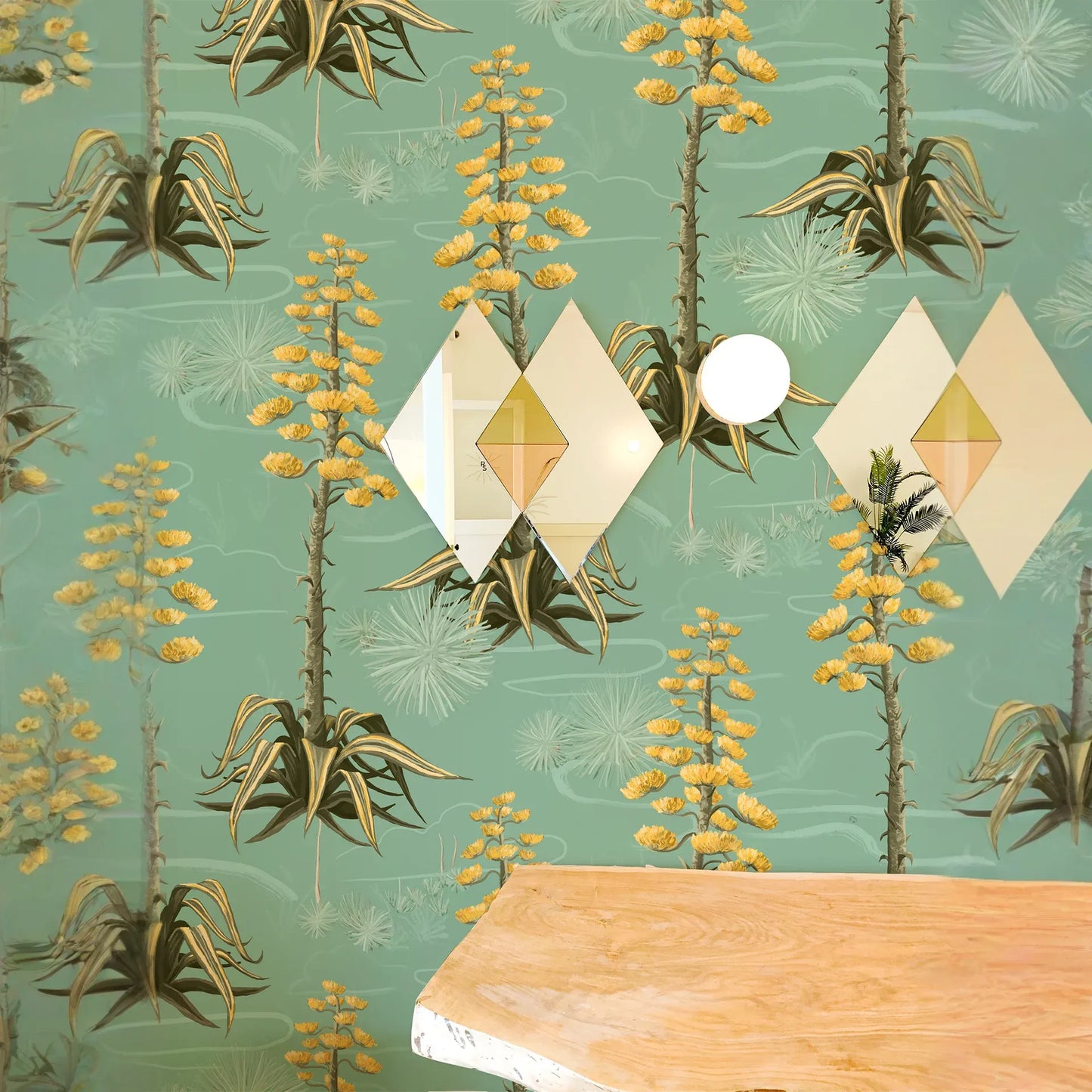 Agave Valley Wallpaper, mint