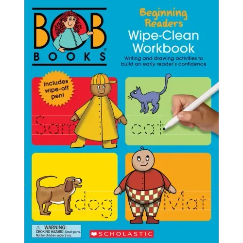 Bob Books - Wipe-Clean Workbook: Beginning Readers Phonics, Ages 4 and Up, Kindergarten (Stage 1: Starting to Read)