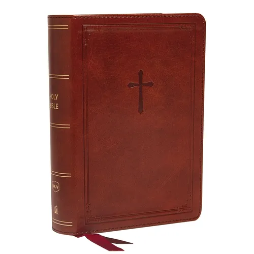 Nkjv, Reference Bible, Compact, Leathersoft, Brown, Red Letter Edition, Comfort Print: Holy Bible, New King James Version