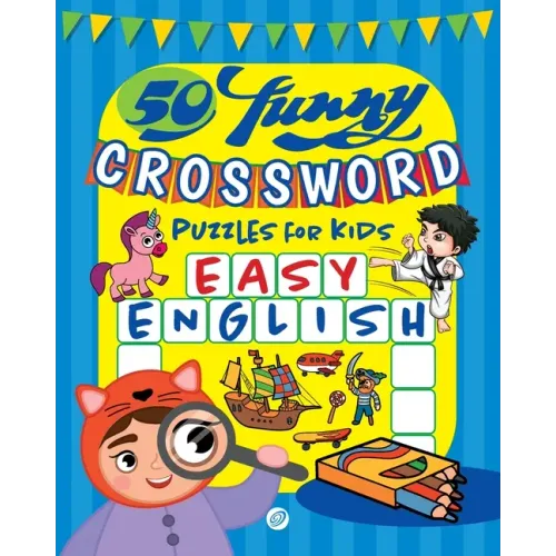50 funny crossword puzzles for kids: Easy English
