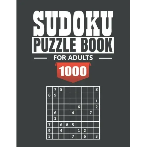 Sudoku puzzle book for adult: 1000 Easy to Extreme Sudoku Puzzles with Solutions - paperback game - suduko puzzle books for adults large print - sad