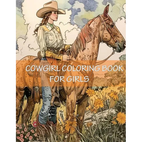 Cowgirl Coloring Book For Girls: Western Country Cow Girls With Cowboy Boots, Hats, Horses and More for the Girls
