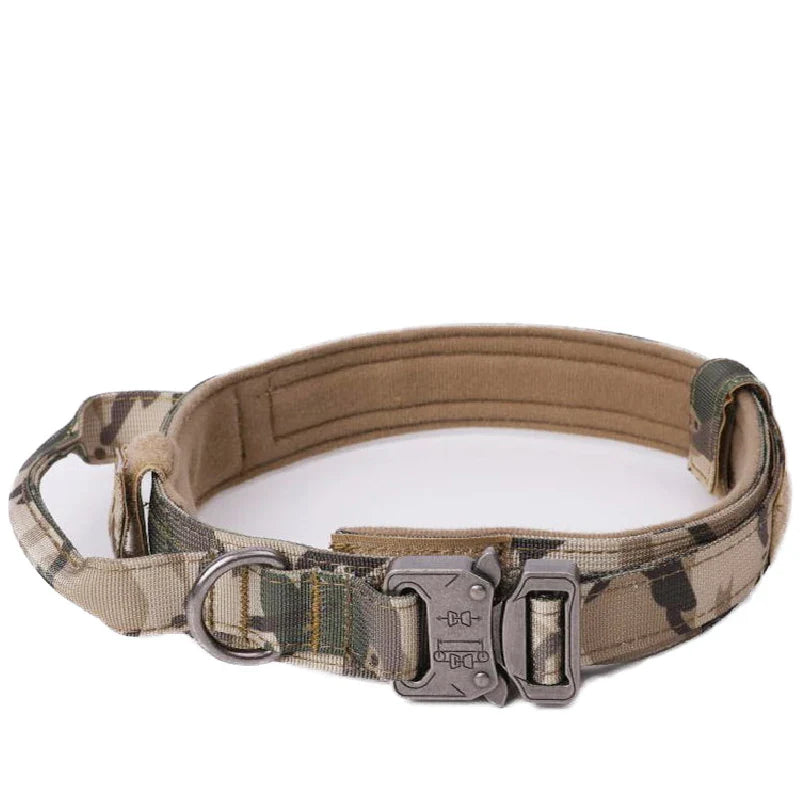 Durable Nylon Dog Collar & Reflective Leash Set – Tactical Training