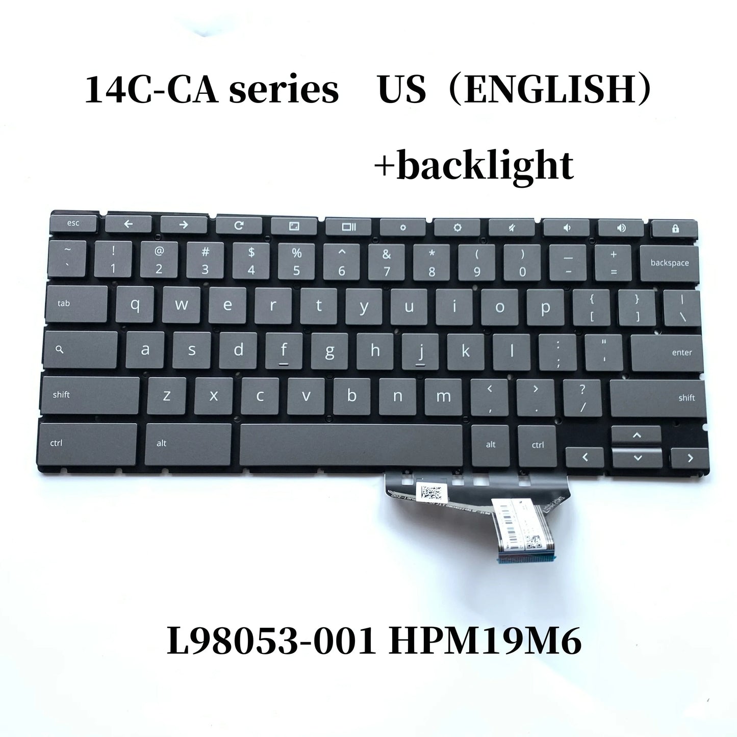 New Backlight Keyboard for HP Chromebook 14C-CA Series