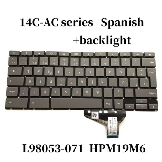 New Backlight Keyboard for HP Chromebook 14C-CA Series