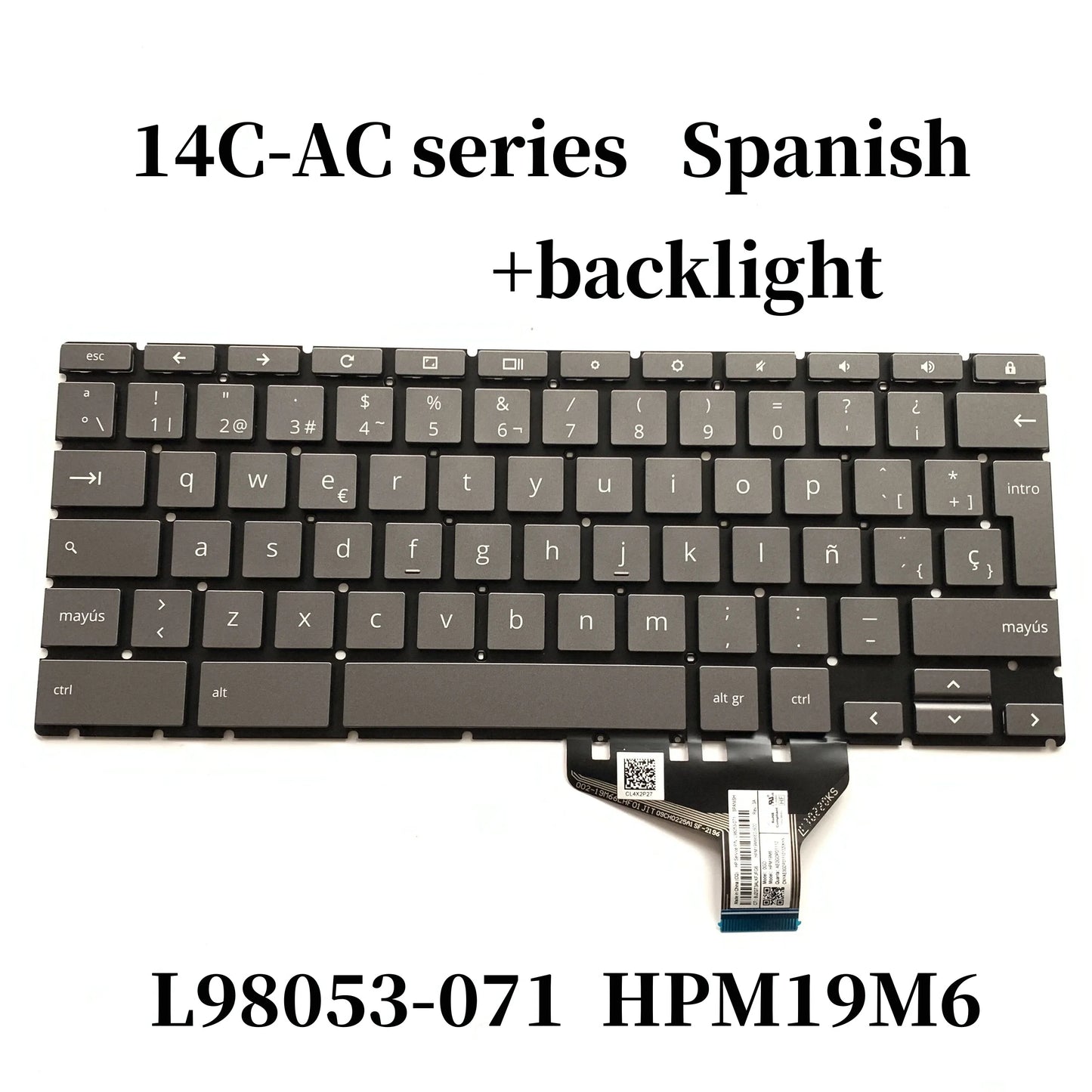 New Backlight Keyboard for HP Chromebook 14C-CA Series