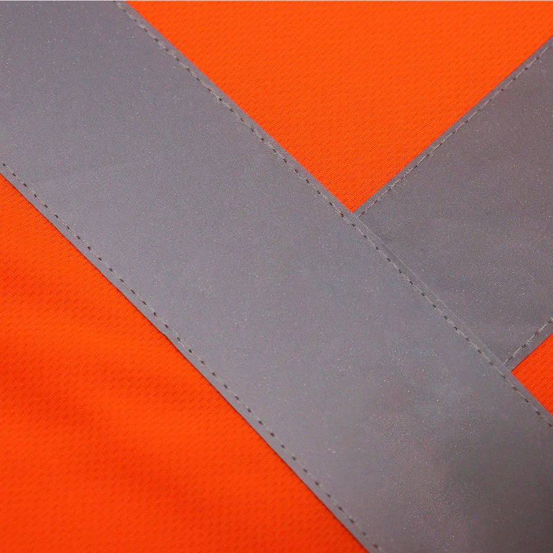 High Visibility Safety Short Sleeve T-Shirt with front pocket