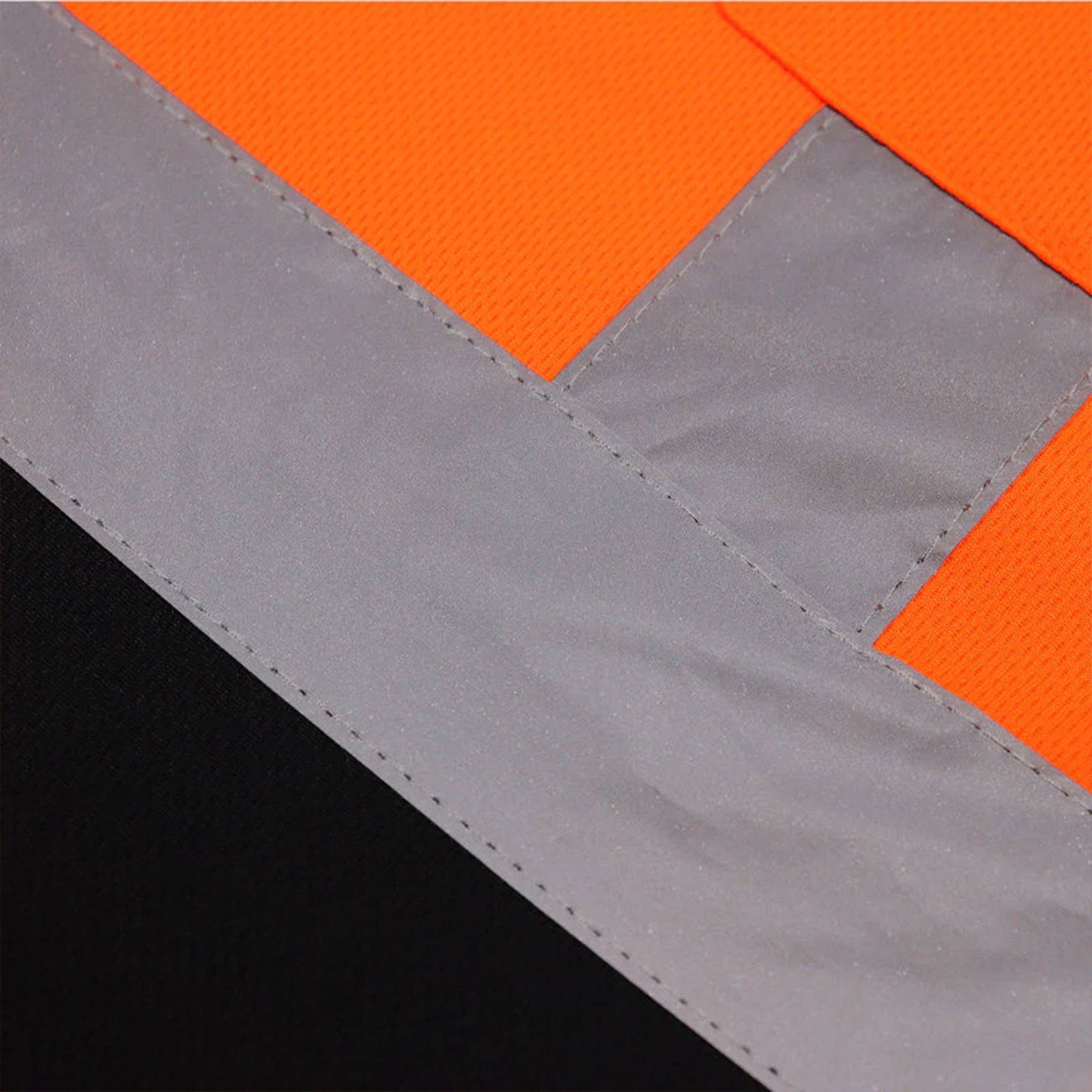 High Visibility Safety Color Block T-Shirt with Front Pocket – Reflective Unisex Workwear