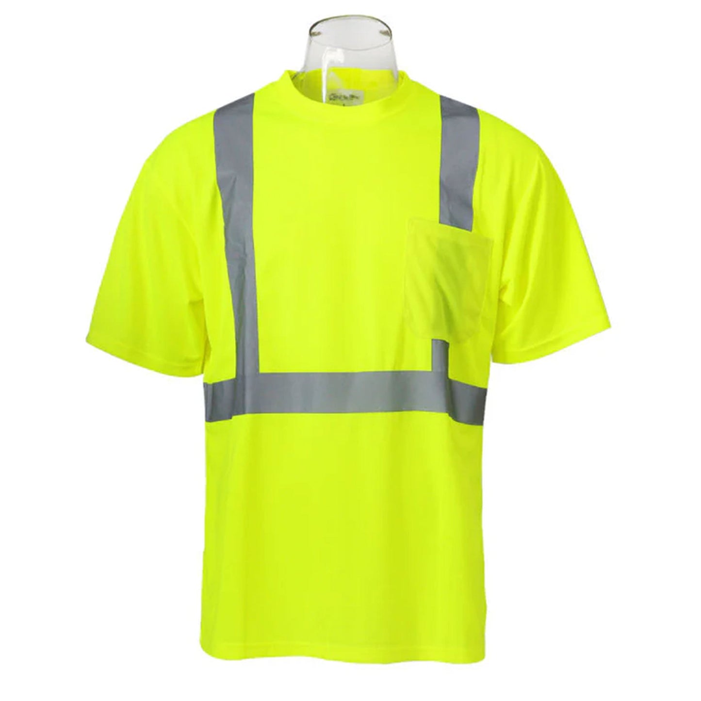 High Visibility Safety Short Sleeve T-Shirt with front pocket