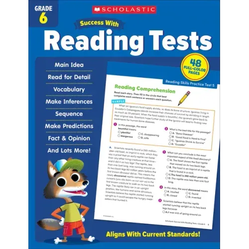 Scholastic Success with Reading Tests Grade 6 Workbook