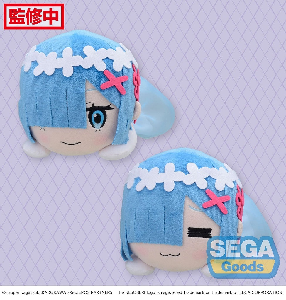 Re:Zero NESOBERI Lay-Down Rem Wedding Dress Plush - Official SEGA SP Series