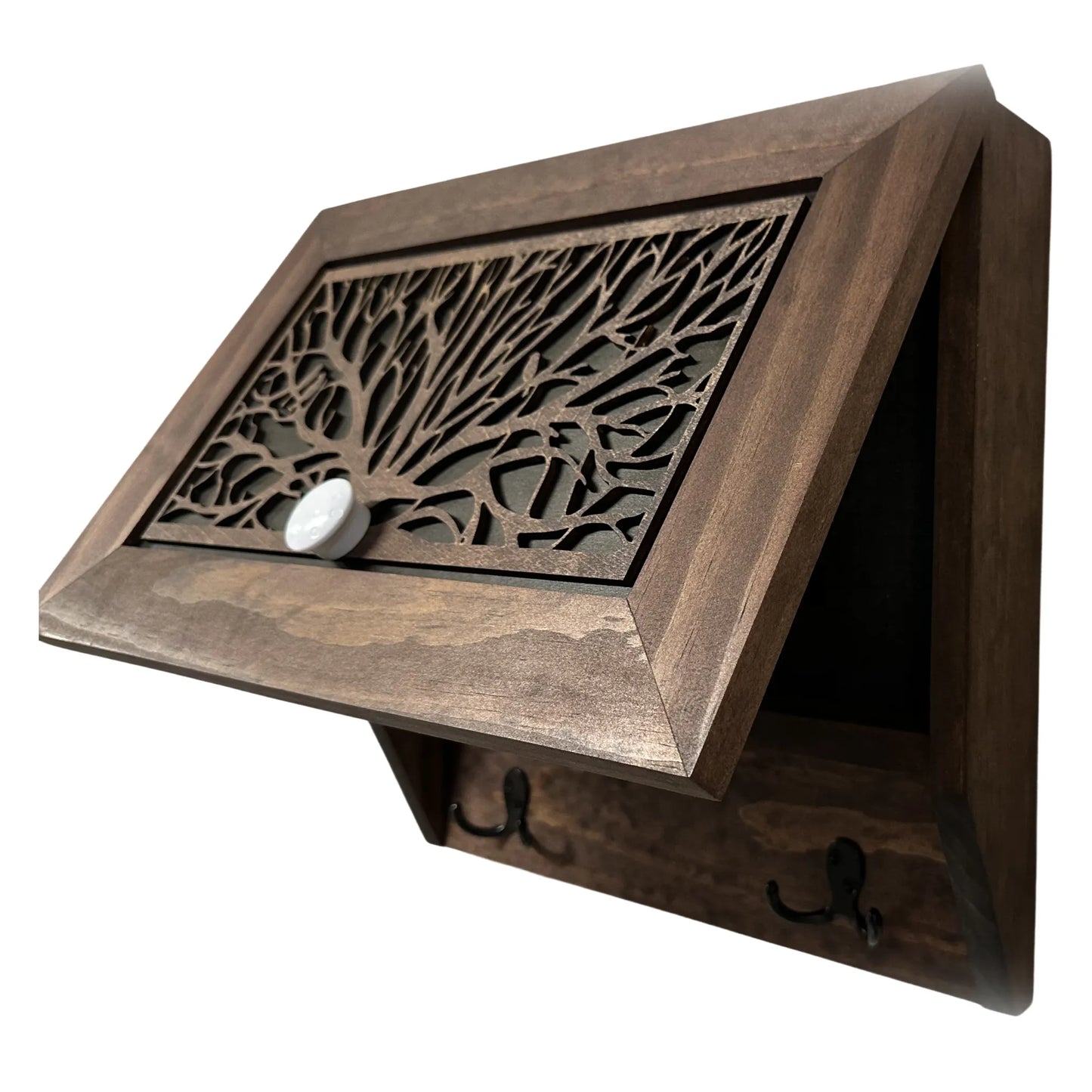Tree of Life Wall-Mounted Gun Cabinet – Hidden Firearm Storage with Elegant Nature-Inspired Design
