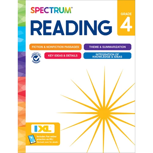 Spectrum Reading Workbook, Grade 4