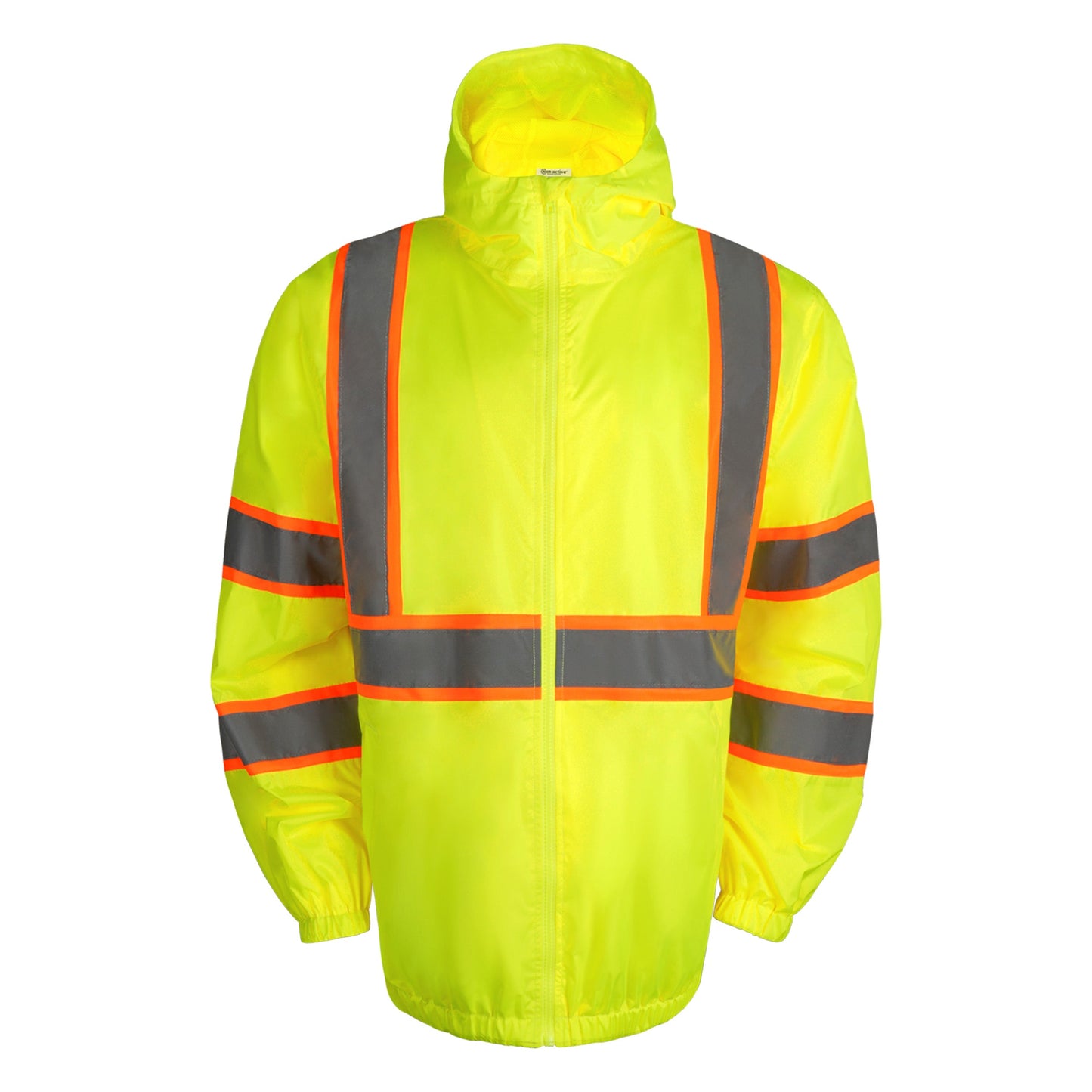 Zip-UP Windbreaker with Reflective Strips
