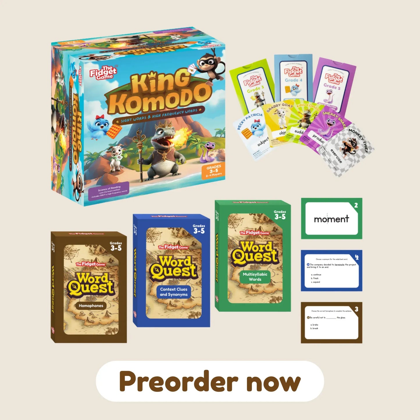 King Komodo + Expansion 3-5 Card Packs