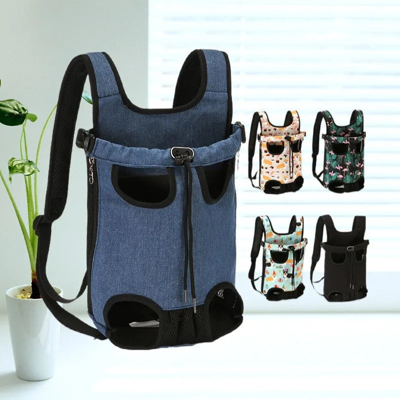 Adjustable Pet Backpack Carrier for Cats & Small Dogs