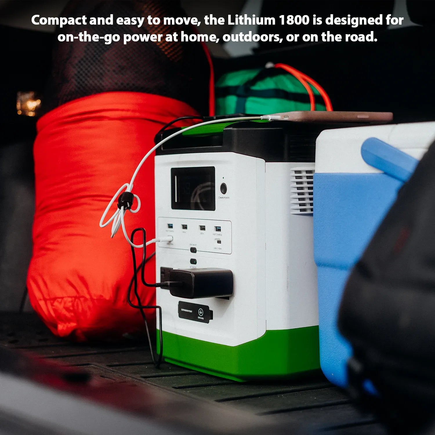 High Capacity Lithium 1800 Solar and Wind Generator