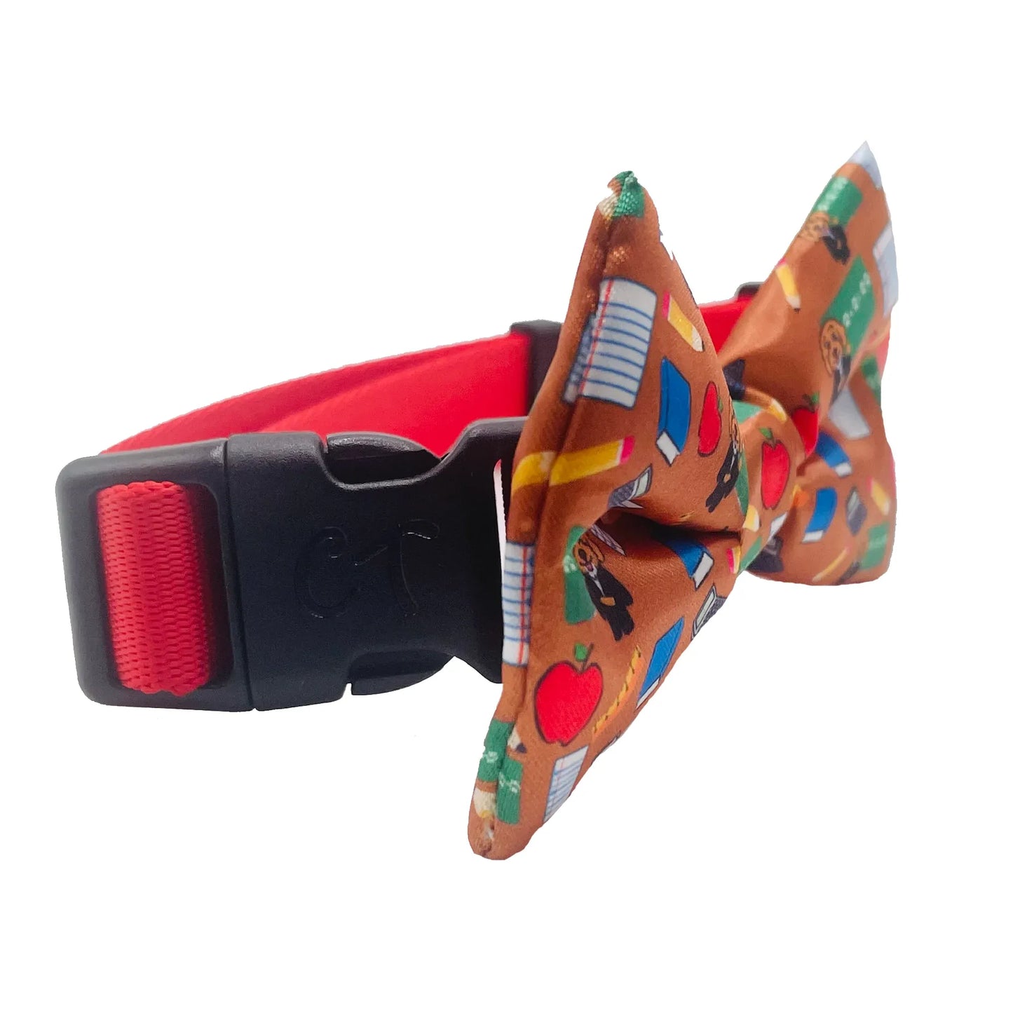 School Days Teacher Dog Bow Tie