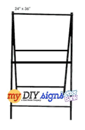 CLOSEOUT Sidewalk sign, steel frame 203t