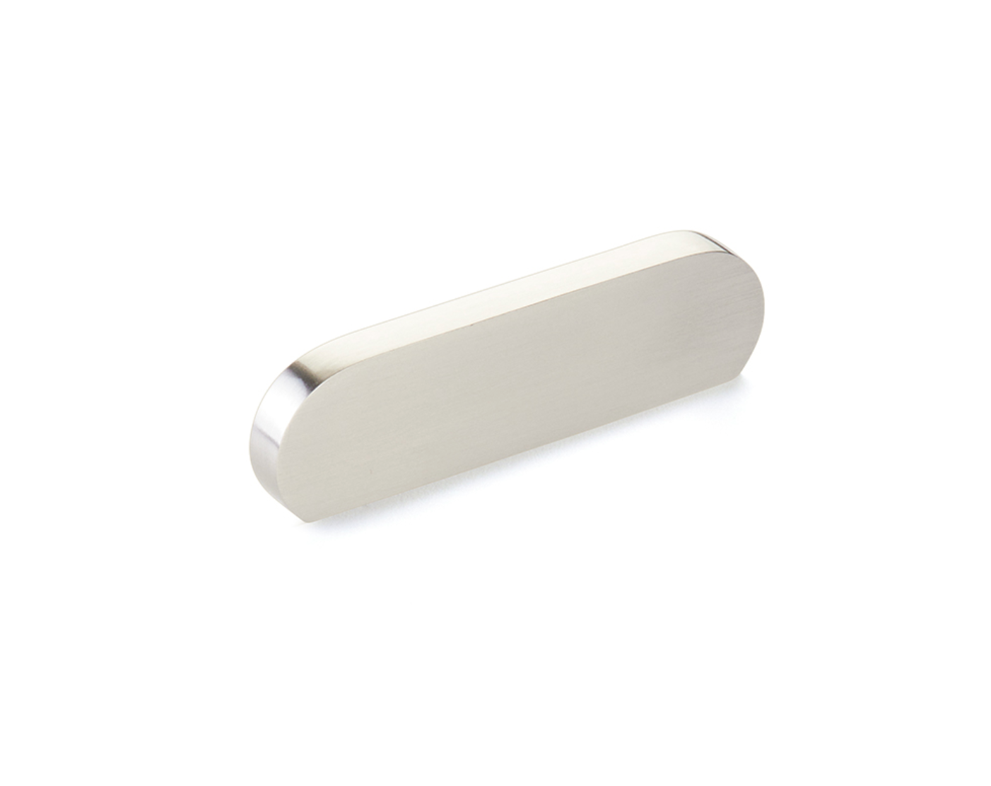 Brushed Nickel "Bit" Rounded Drawer Pulls and Cabinet Knobs
