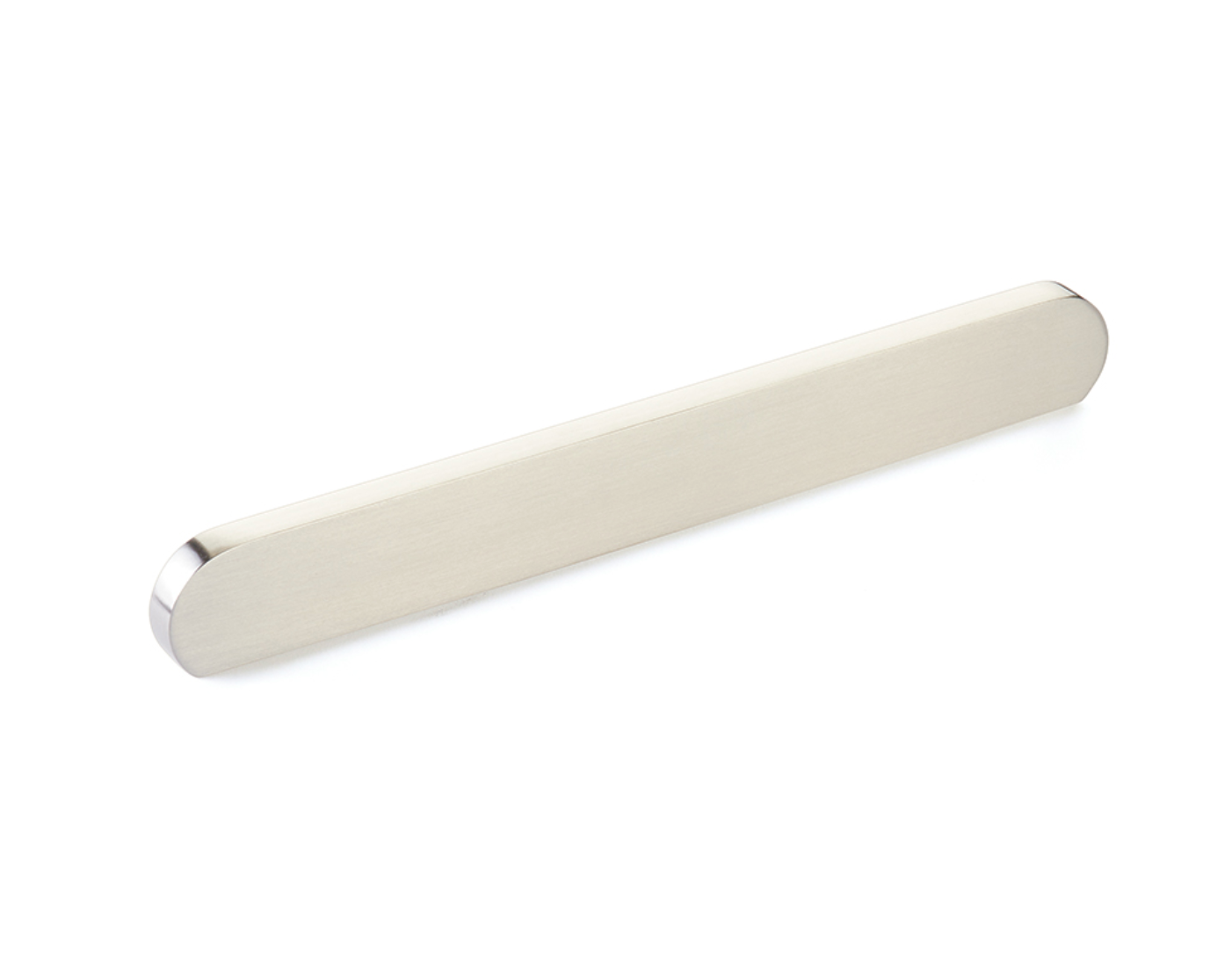 Brushed Nickel "Bit" Rounded Drawer Pulls and Cabinet Knobs