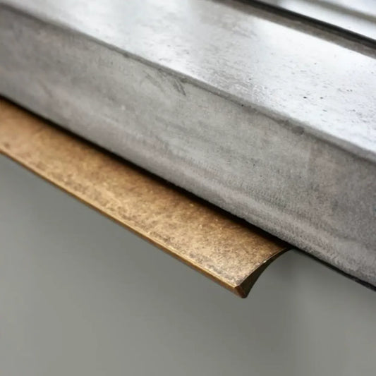 Antique Brass "Edge" Tab Finger Drawer Pulls