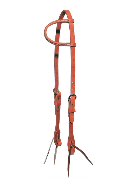 HEADSTALL,5/8" SLIDE EAR RUSSET HARNESS