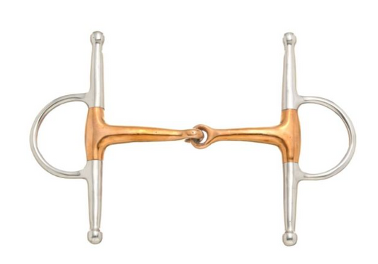 TOUGH1 COPPER MOUTH FULL CHEEK SNAFFLE