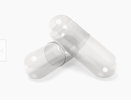 Copy of Size #00 Clear Transparent Empty Gelatin Pill Capsules