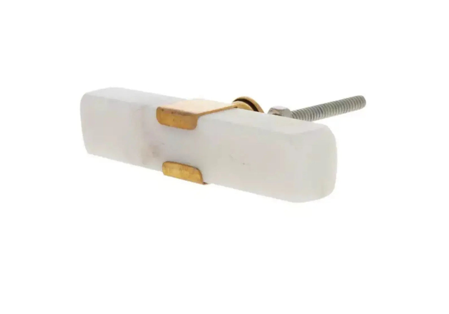Marble White T-Knob - Stone Knob - Drawer Knob
