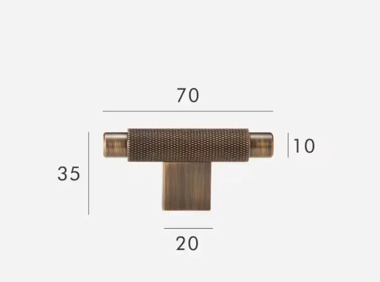 Antique Brass Cabinet Pulls & Knobs - Luxury Knurled Solid Brass Hardware – Industrial Modern Hardware